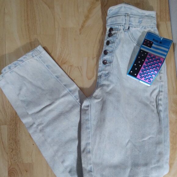 NWT VTG Radiation Joi Button Fly High Rise Mom Jeans - Picture 1 of 10